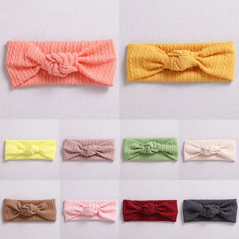 

Cute Child Headband Hair Accessories Baby Girl Headband Knitting Head Hoop For Kids Turban Knitting Hair Accessories For Kids