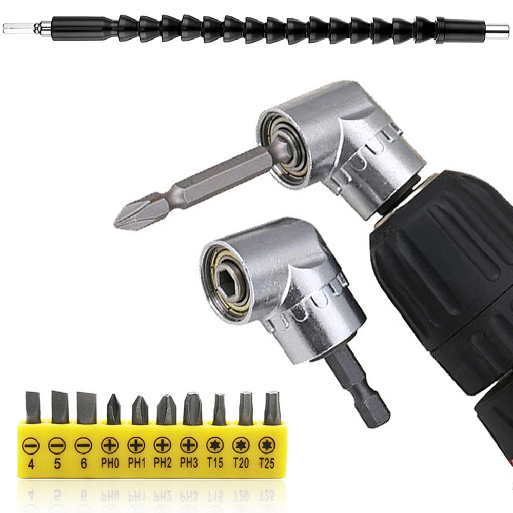 Патрон для отвертки с шестигранной головкой-адаптер регулируемые сверла угловая