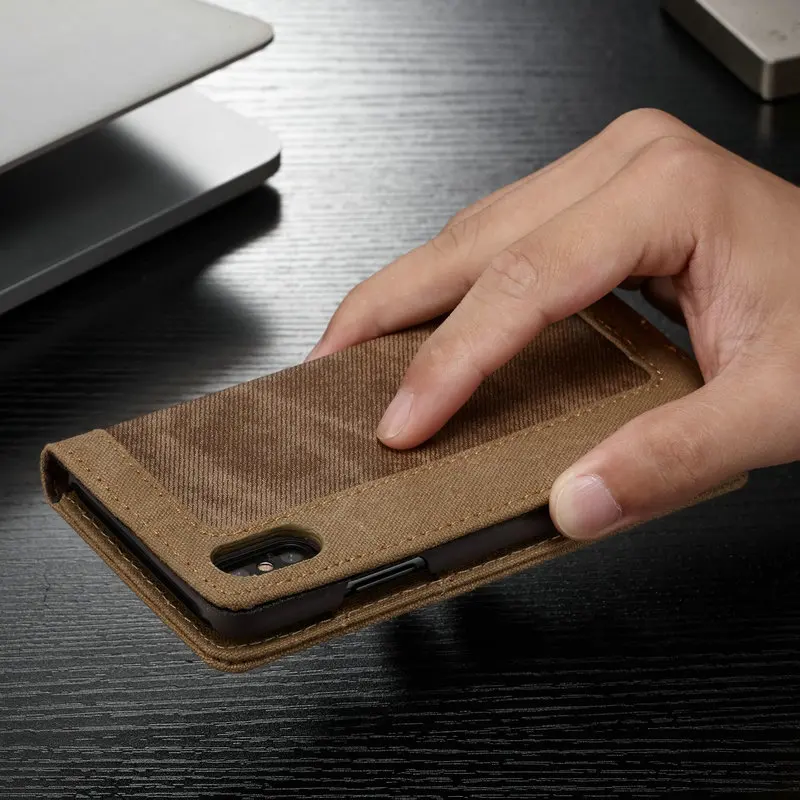 CaseMe-кошелек, Джинсовый чехол для IPhone 11 Pro X XS Max XR, Магнитный слот для карт, Ретро кошелек, сумка, чехол для IPhone 6S 7 8 Plus 5SE, чехол
