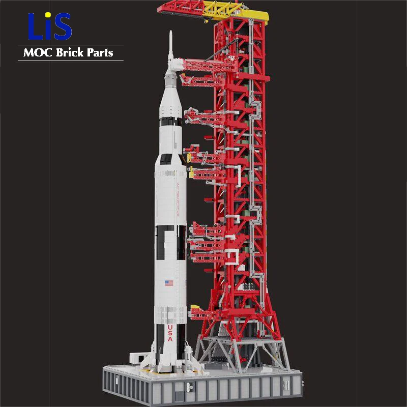 

NEW 121CM High 3586PCS Space Apollo Saturn-V Launch Umbilical Tower for 21309 High-tech Building Blocks Bricks Christmas Gifts