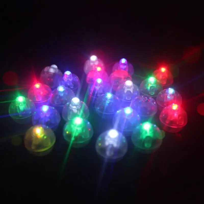 10 шт./лот круглые светодиодные шары мини лампы для фонарей рождественские