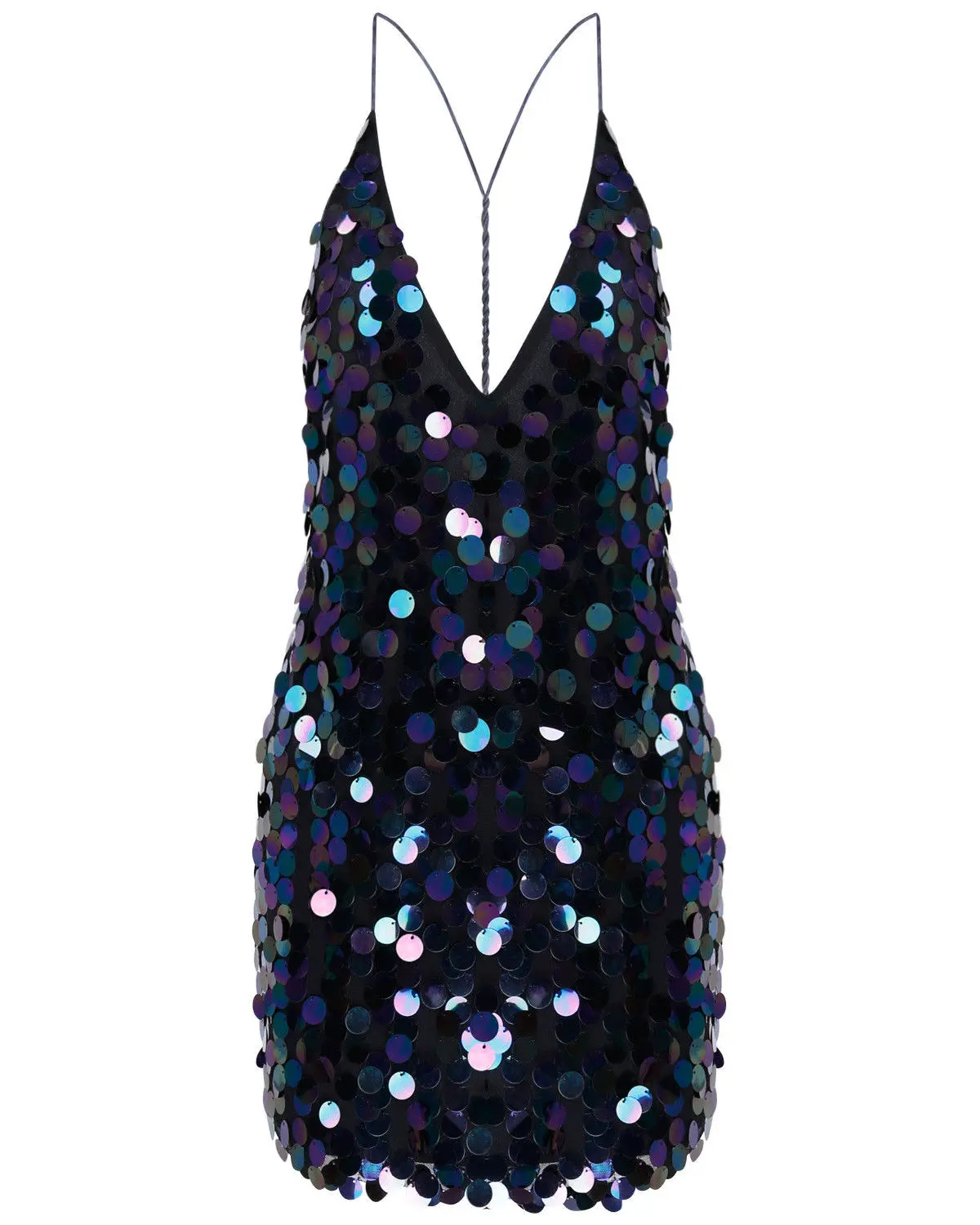 

2021 Women Vintage Backless Sequined Dresses Indie Ladies Bandage Sexy Bodycon Y2k Club Party Sleeveless New Short Mini Dress