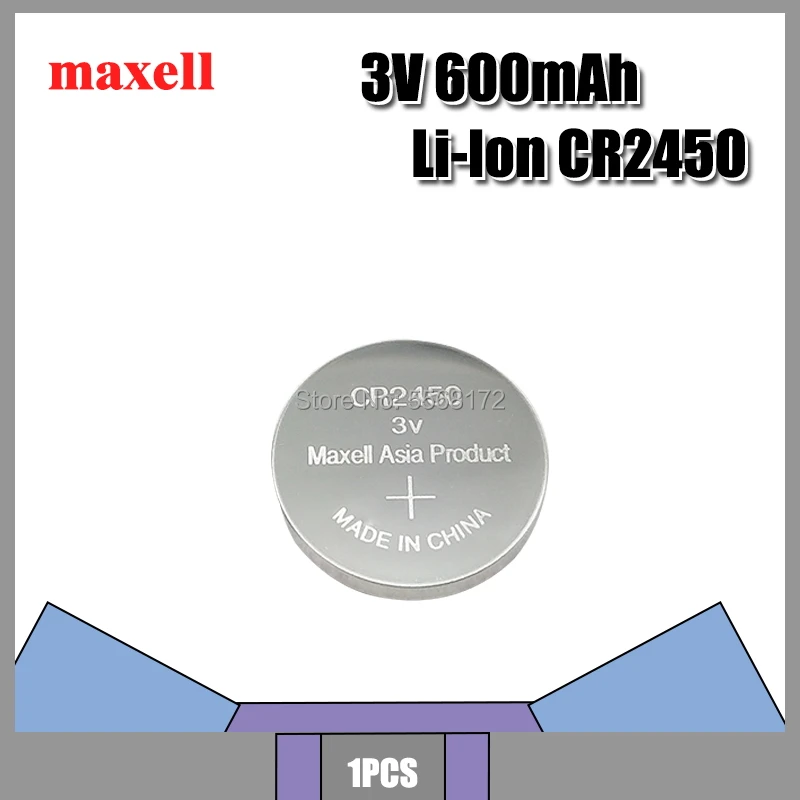 Оригинальный литиевый кнопочный Аккумулятор для часов слуховых аппаратов Maxell