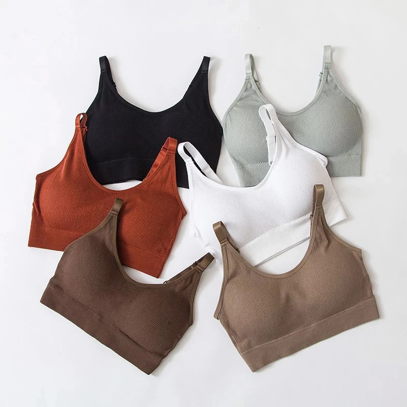 

Underwear Women Gather No Steel Ring Lingerie Bra Tube Top Wrapped Chest Beauty Back Actival Cotton Breathable Thin Section