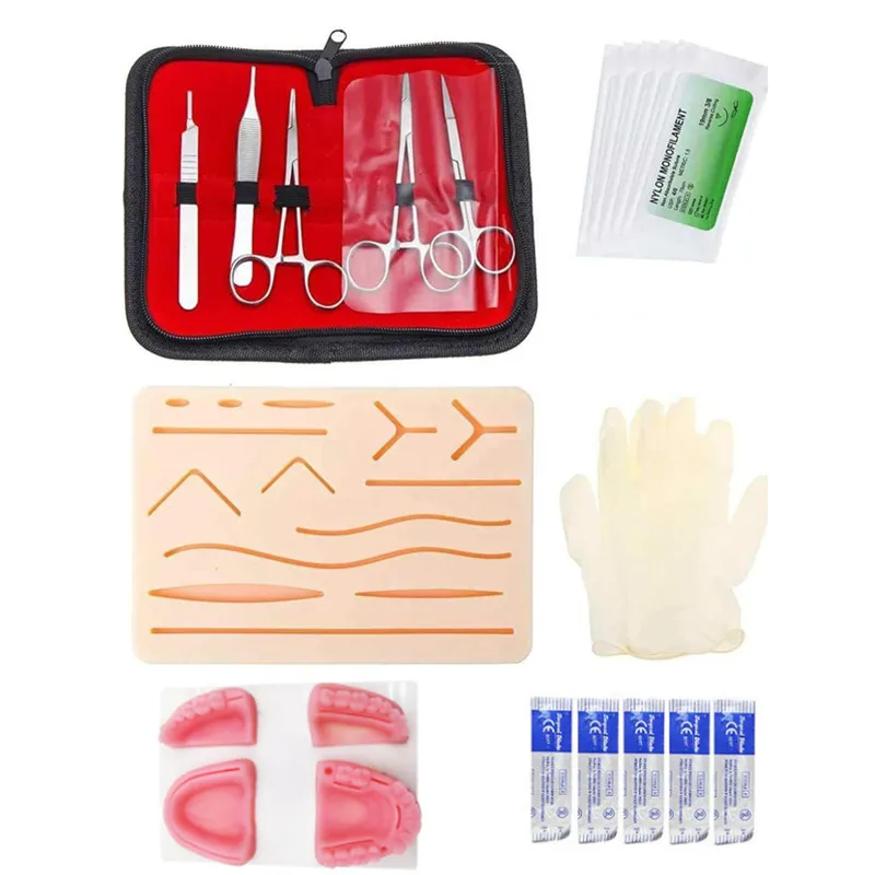 

Dental Suture Kit Medical Skin Suture Surgical Training Kit Chirurgical Surgical Practice Set Oral Doctors Dental Teaching Model