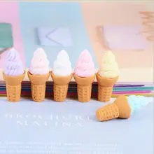 Cute Miniature Ice Cream Simulation Fake Food Resin Cabochons Scrapbooking for Phone DIY Craft Embellishment Accessories