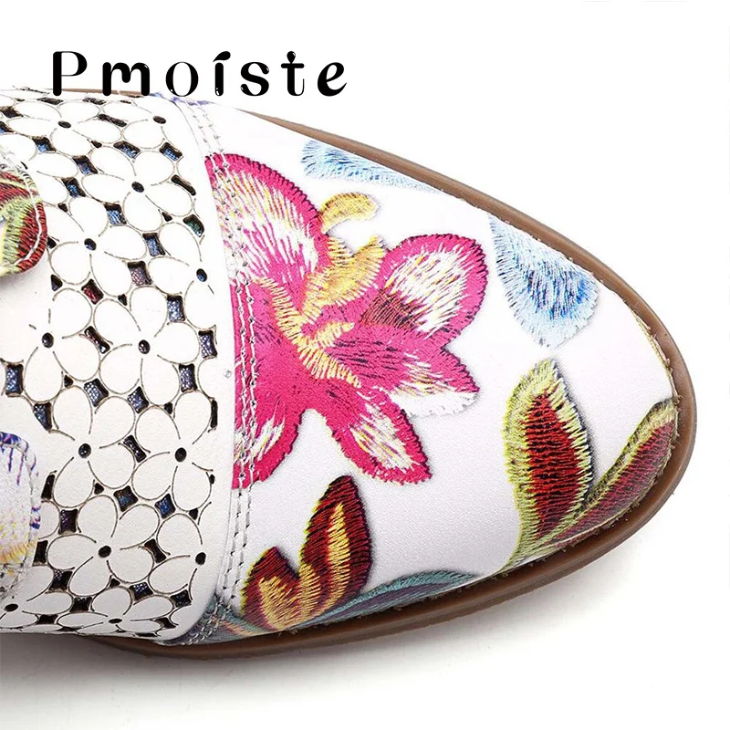 Новинка 2019 ботильоны женские модные ботинки с красивым цветочным узором