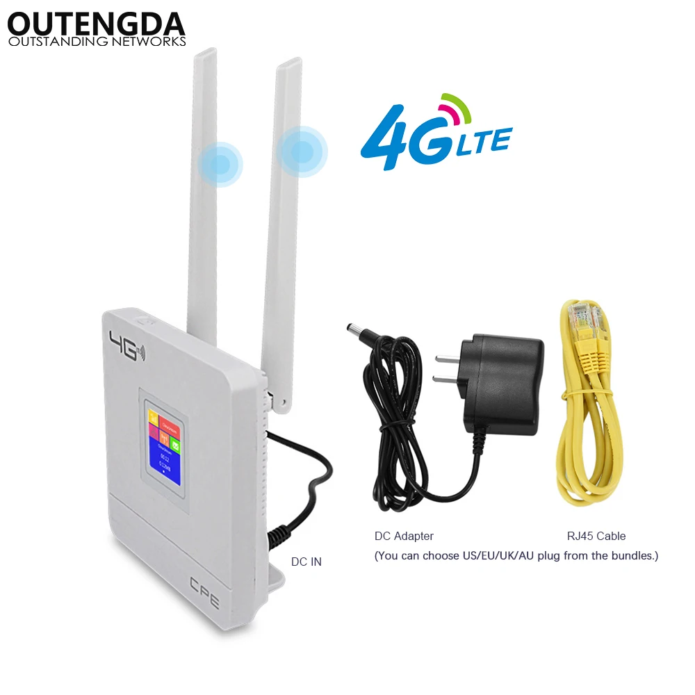 4G WiFi роутер 300 Мбит/с беспроводной Wi-Fi Мобильный CAT4 LTE/3g/4G разблокированный CPE роутер с sim-слотом WAN/LAN порт Поддержка нескольких диапазонов