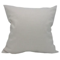 curcya 10pcs milky white cushioan cover like linen for heat transfer printing 100 polyester sublimation blank throw pillow case