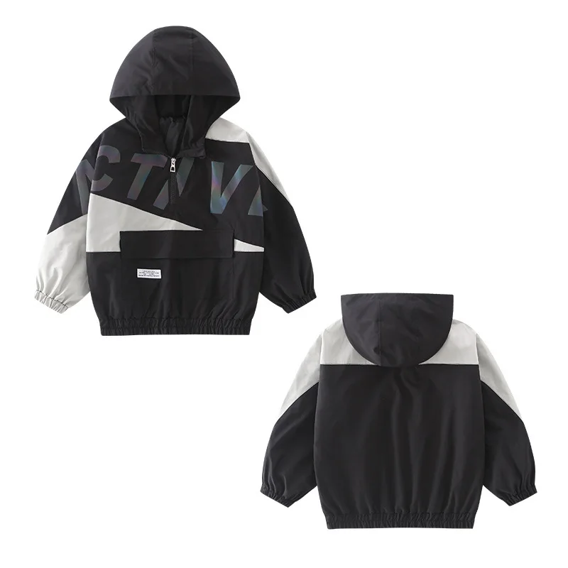 

Pullover Spring Autumn Boy Coat Overcoat Top Kids Costume Teenage Gift Children Clothes High Quality Plus Size