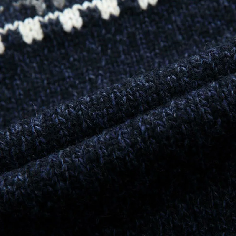 

Casual Cardigan Sweaters Men 2020 Fall Winter Fashion Jacquard Stand-Up Collar Loose Warm High Quality Knitted Jacket M-3XL