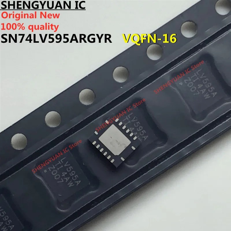 

5 шт. SN74LV595ARGYR LV595A VQFN-16 SN74LV595A 74LV595A 8-битные рекорды переключения передач с 3 штативами Φ 100% новый оригинал