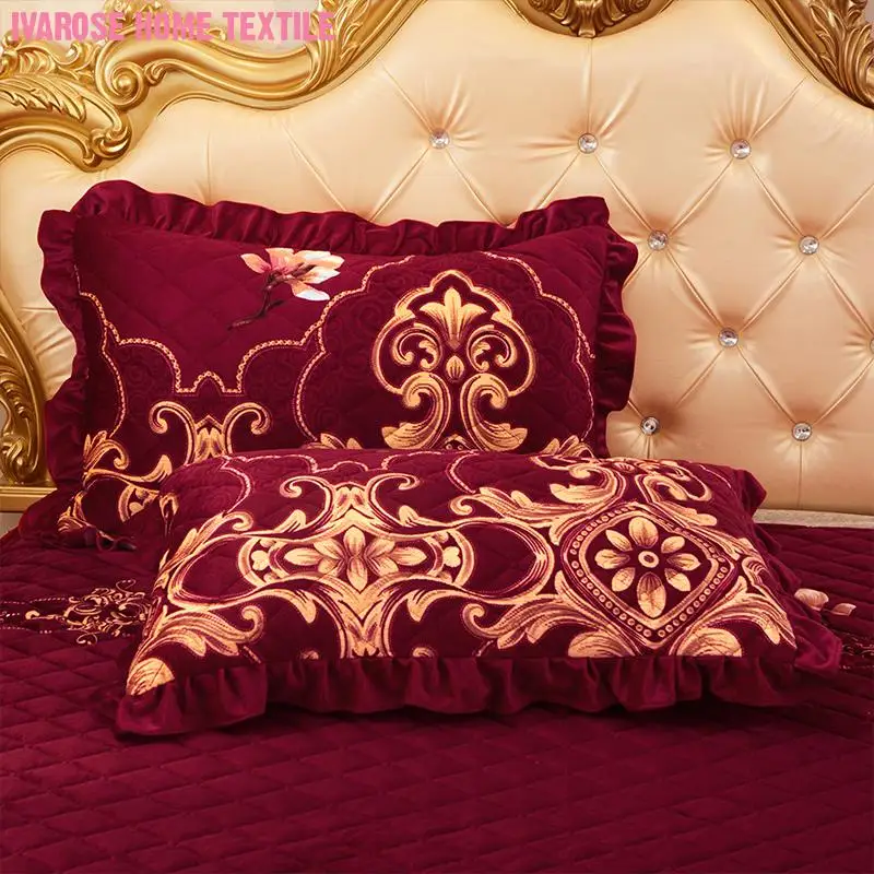 Floral Duvet Cover set Queen King Size 4/6Pcs Velvet Shaggy Bedding Soft Warm Winter Comforter Quilted Bedspread | Дом и сад