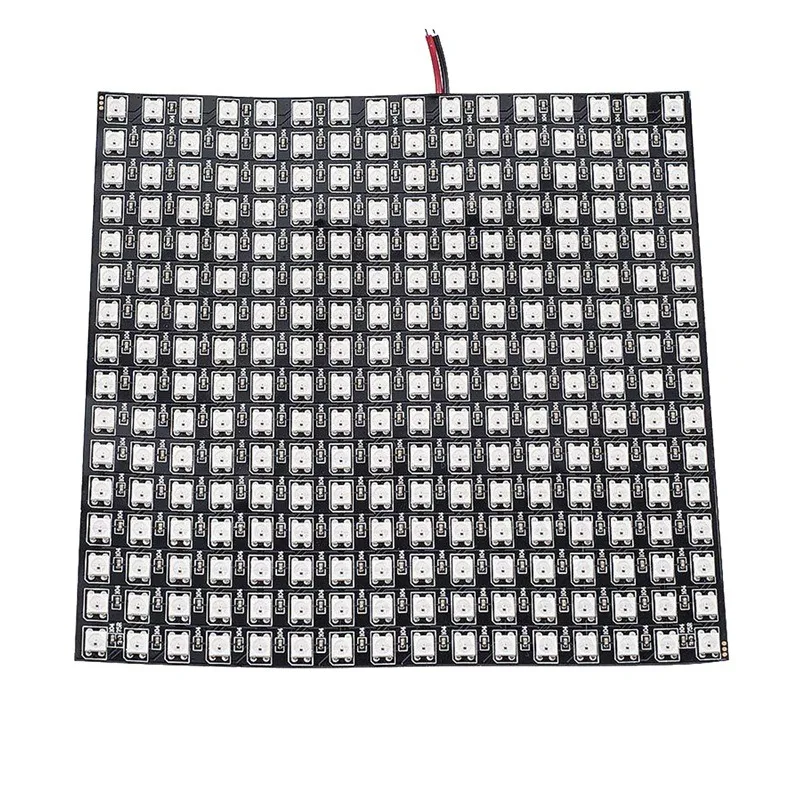 WS2812B светодиодная RGB гибкая Пиксельная панель 16X16 индивидуально Адресуемая