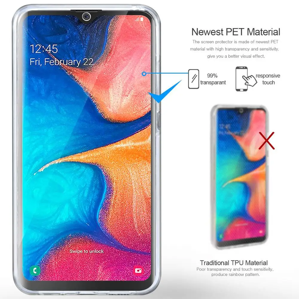 360 градусов полный охват тела Чехол для мобильного телефона из термопластичного