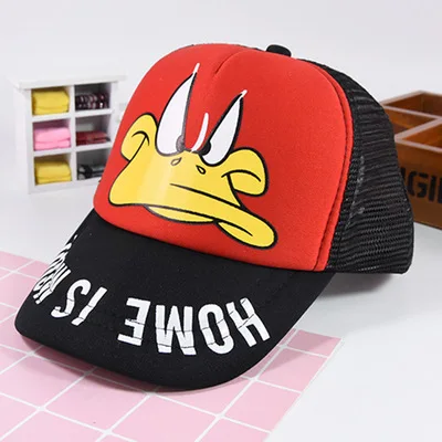 Оптовая продажа новая детская хлопковая бейсбольная шляпа с принтом утки на