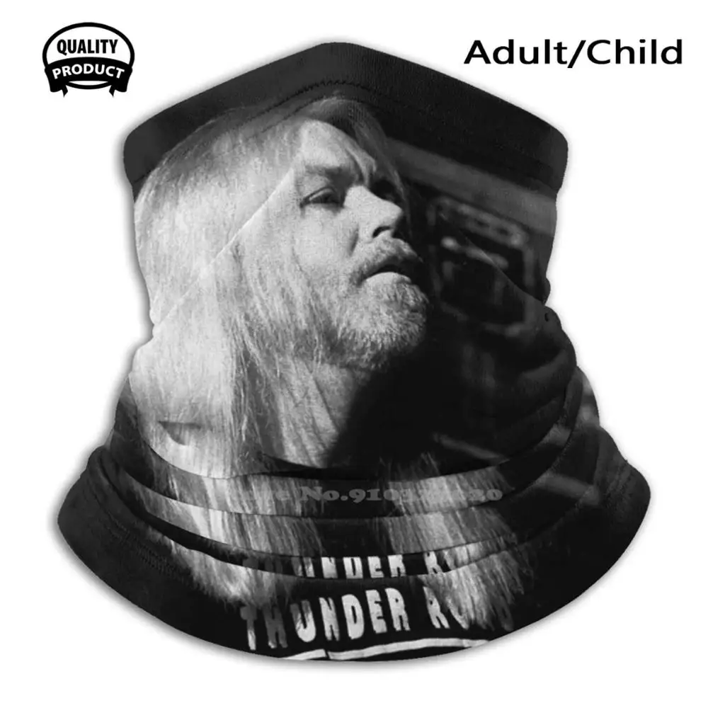 Gregg Allman - Band Черно-белая фотография с плоским верхом дышащие панамы музыкант