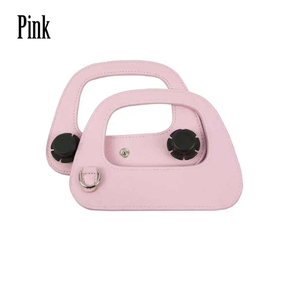 pink Tanqu металлическое кольцо с d-образной пряжкой продолговатая ручка из искусственной кожи для Obag 50 ручка для сумки O Bag 50 аксессуары для сумок - Цвет: pink