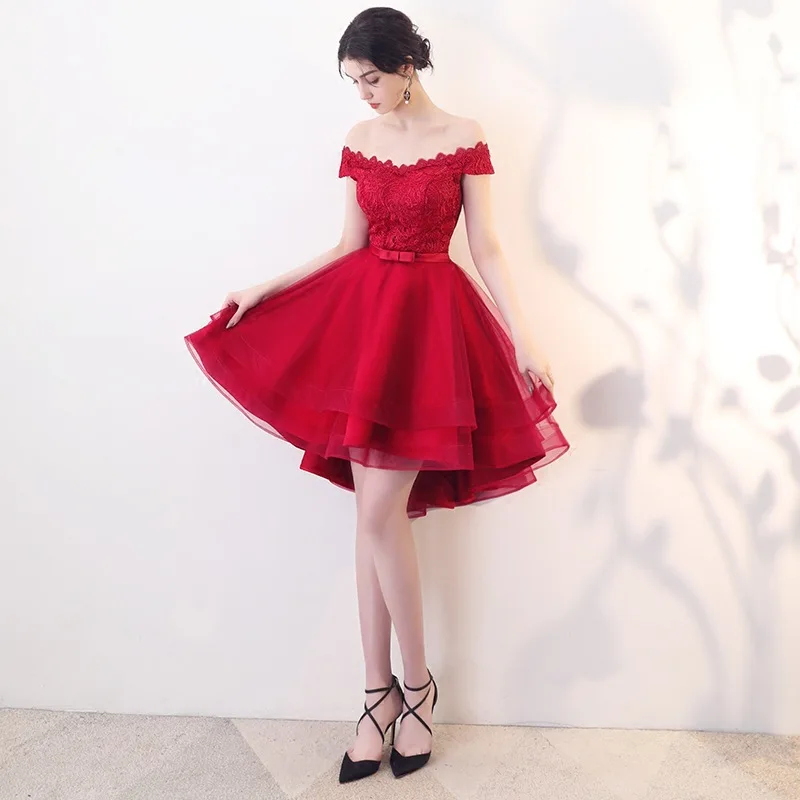 Сексуальное красное летнее платье женские тонкие вечерние короткие Cheongsam