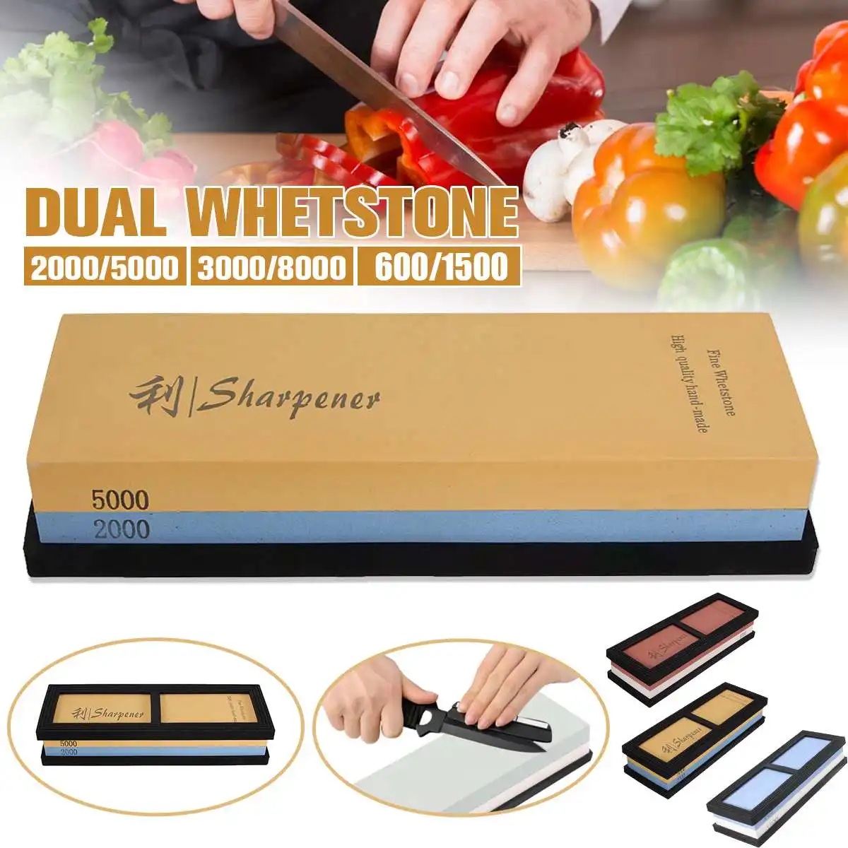 Точильный камень для кухонных ножей профессиональный инструмент заточки