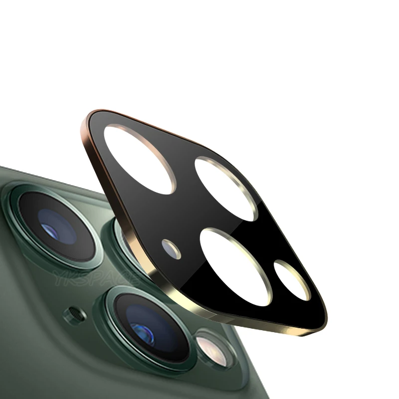 

5Colors 3D Titanium edge Full Cover Tempered Glass Camera Len Protector Film For iPhone 11 12 mini Pro Max Hard Rear lens Guard