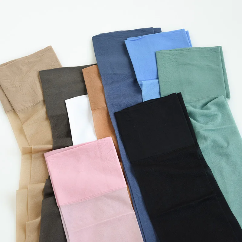 

12D Thin Transparent Stockings Oil Shiny Thigh High Stockings Women Sexy Over Knee Nylon Pantyhose 8 Colors Long Hosiery