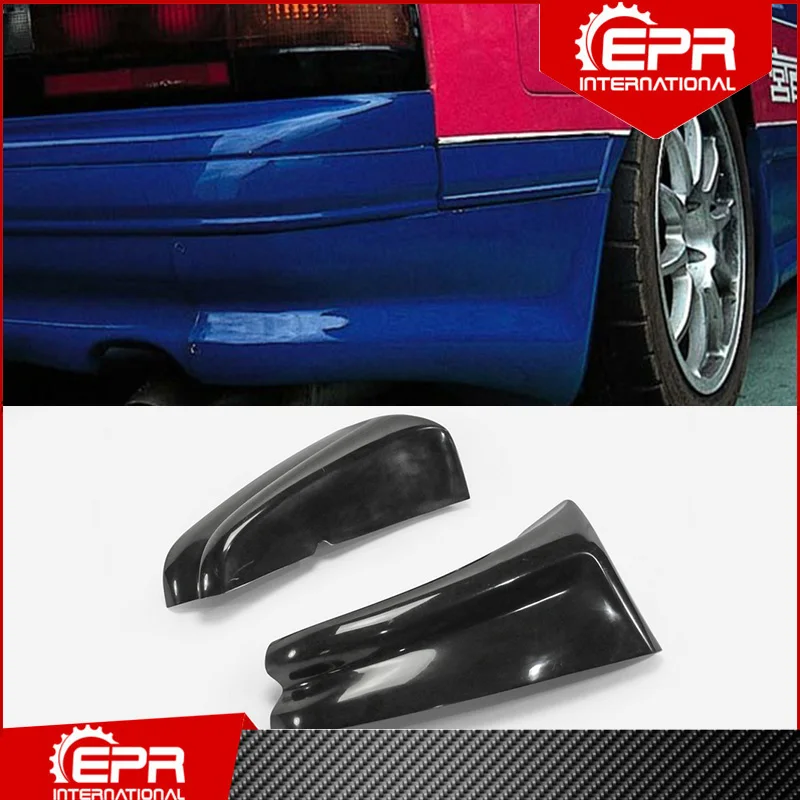 

For RX7 FC3S RE Style Glass Fiber Rear Spat Trim (2Pcs) RX7 FRP Rear Bumper Spat Cover Racing Part Body Kit