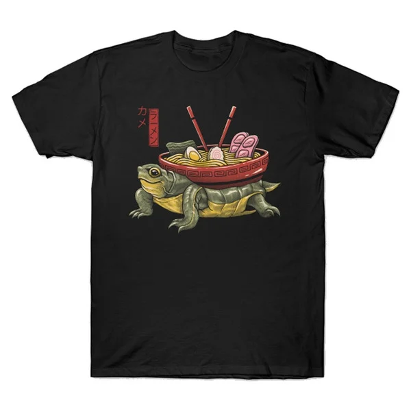Новая летняя одежда футболка для детей рубашки мужчин женщин Каме ramen из хлопка в