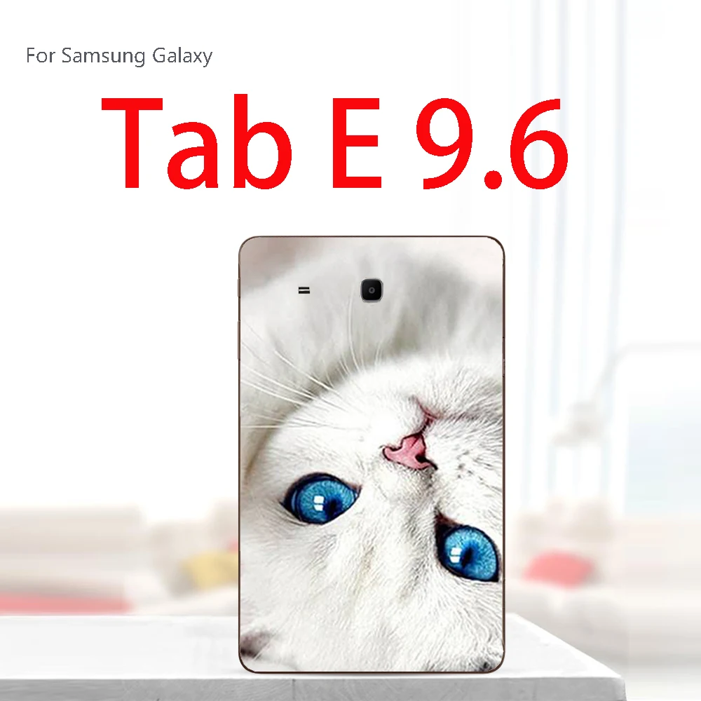 ForT560lan yan mao Краски планшетный чехол для samsung Galaxy Tab A A2 S2 E 9,6 9,7 10,5 SM T560 T561 T810 T813 T815C T590 T595 Мягкий силиконовый чехол - Цвет: ForT560lan yan mao