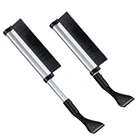 Скребок для льда на лобовое стекло автомобиля, выдвижная лопата для снега на лобовое стекло, инструмент для удаления зимнего льда