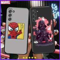 marvel cute comics phone cover hull for samsung galaxy s6 s7 s8 s9 s10e s20 s21 s5 s30 plus s20 fe 5g lite ultra edge