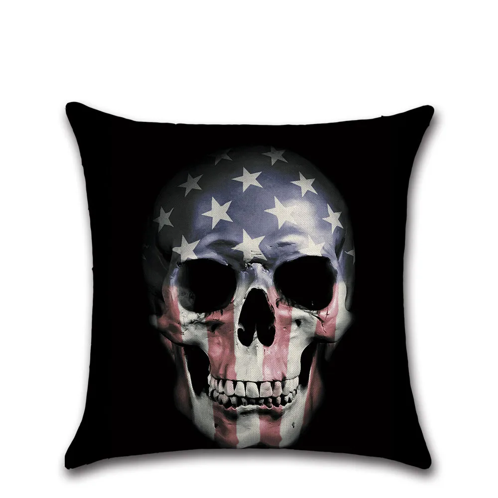 Тему Хэллоуина белье диванная декоративная подушка со скелетом крышка наволочка