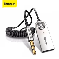 baseus bluetooth car audio cable 5 0 transmitter wireless receiver car aux 3 5mm jack adapter bluetooth adapter audio cable