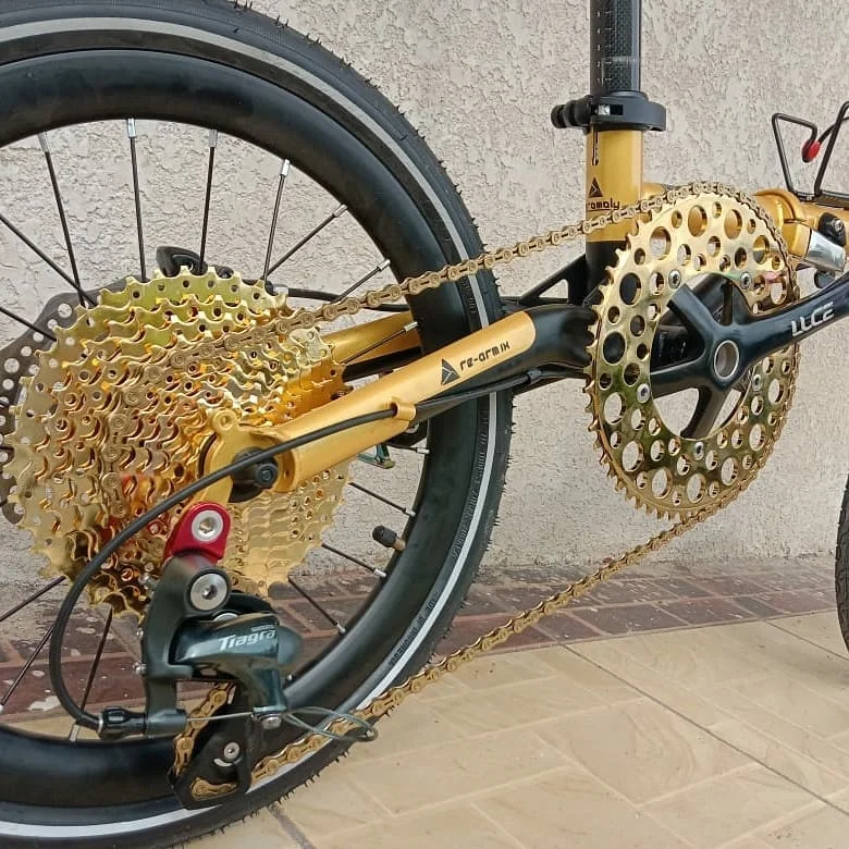 BOLANY 10 Speed Gold Cassette 11-50T Wide Ratio Freewheel Mountain Bike MTB Bicycle Cassette Sprocket Compatible With Sarm