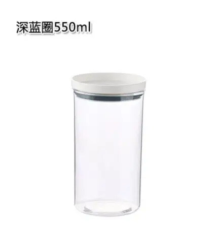 550ML НОВАЯ пищевая коробка для хранения еды для перекуса, органайзер, герметичный контейнер для зерен, контейнер для банок с крышкой для еды, кухонные аксессуары - Цвет: 550ML