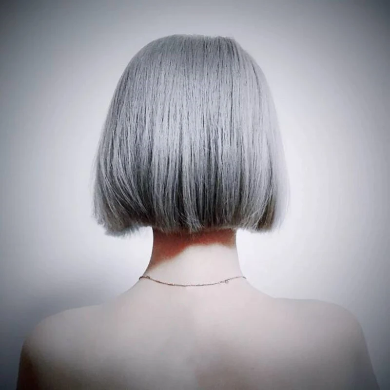 

Gray Hair Dye Cream Punk Style Nature Permanent Light Grey Silver Unisex Nourishing Hair Dye Color Cream Cosmetic Hair Care