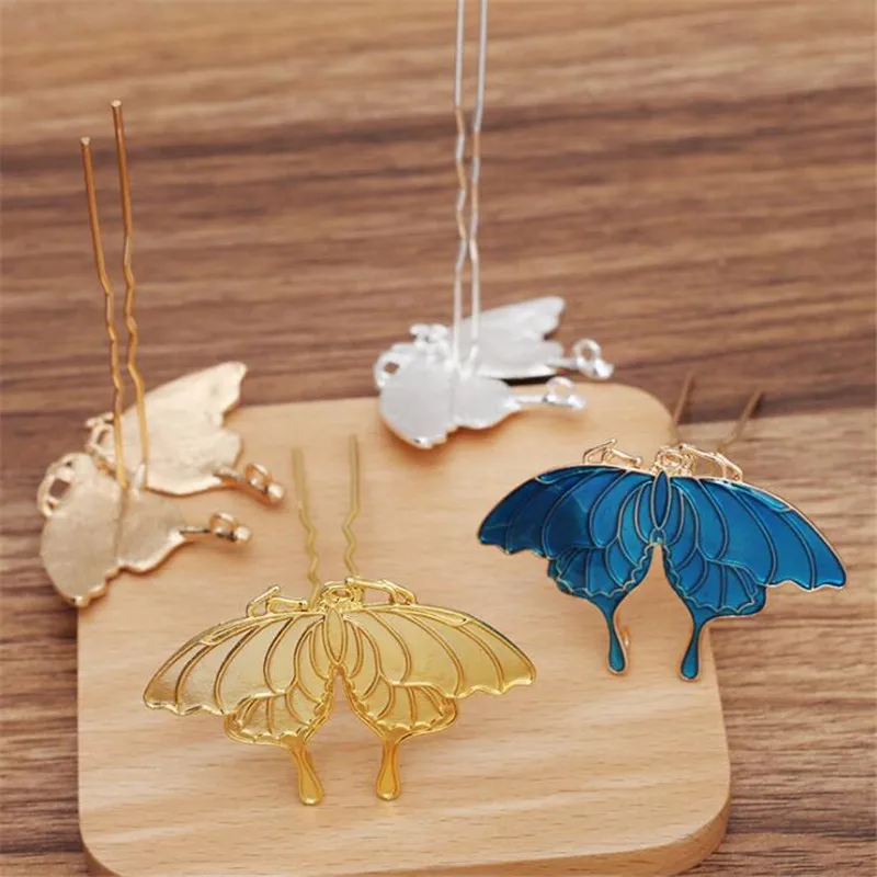 

DIY Jewelry Accessories Alloy Headdress Materials Flower Slice Charms For Jewelry Making Hairpin