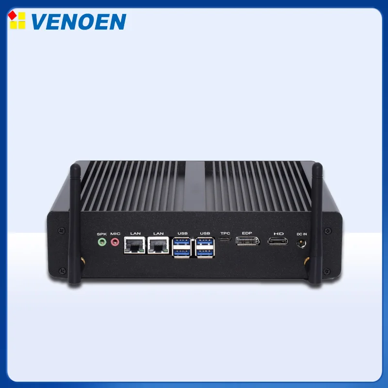 Venoen промышленный мини настольный ПК Intel Core i5 8265U i3 8145U HDMI DP Typc-C 4K дисплей Linux