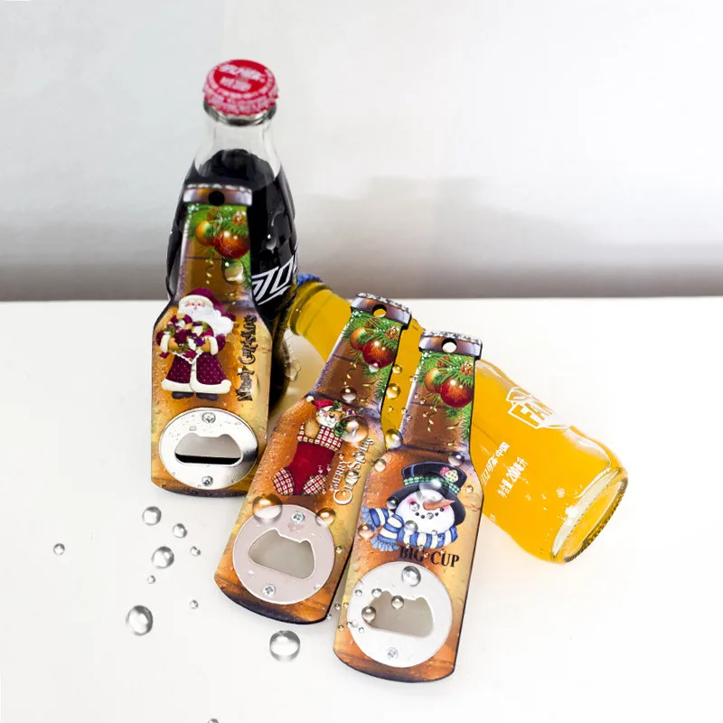 Рождественские украшения для дома Noel деревянная металлическая открывалка