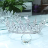 fashion bridal princess tiaras women girls snowflake leaves crown headbands zircon wedding headpieces hair jewelry