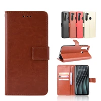 luxury solid color flip leather phone case for doogee n20 n30 x95 y9 x96 pro plus bracket card holder wallet cover cases coque