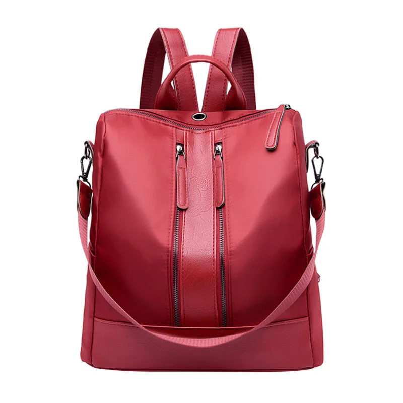 Рюкзак с разъемом для наушников однотонный многофункциональный женский рюкзак в