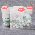 Одноразовые бумажные маски для лица, 3050100 шт.упаковка, обернутые в инструмент для самостоятельного макияжа