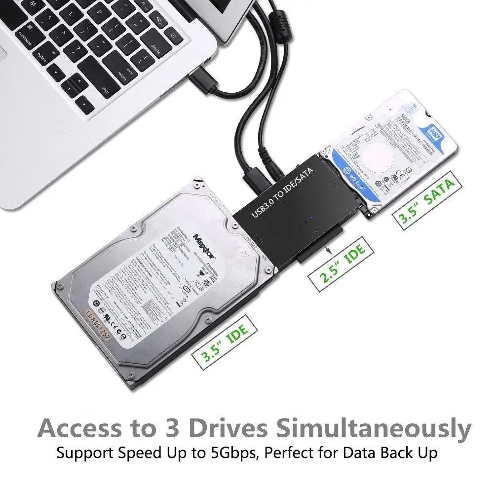 Адаптер 3 в 1 для оптических дисков 0 2 5 SATA на USB IDE|Компьютерные кабели и разъемы| |