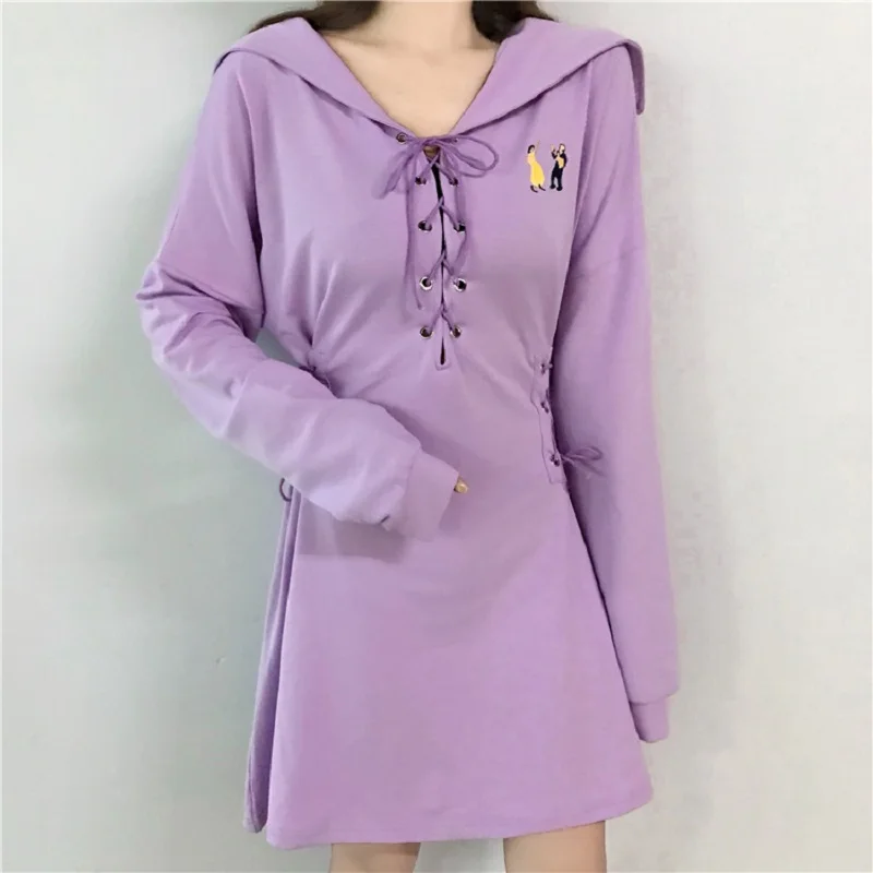 Милое Платье для девочек женское платье с вышивкой и длинным рукавом корсет со