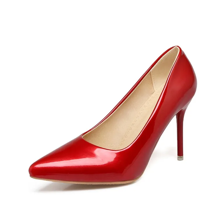 Женские туфли на высоком каблуке большого размера женские тонком с острым