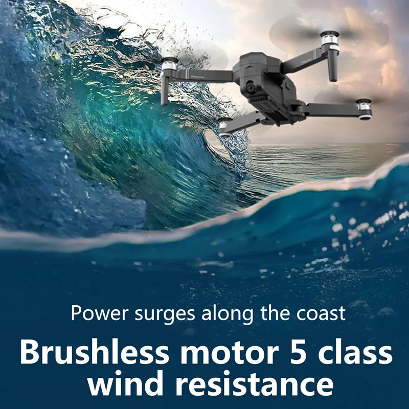 Оригинальный складной Дрон SJRC F11GPS с функцией подключения по Wi Fi и FPV камерой