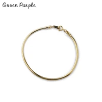 green purole minimalist golden snake bone chain charm bracelet for women real 925 sterling silver party wedding jewelry gift
