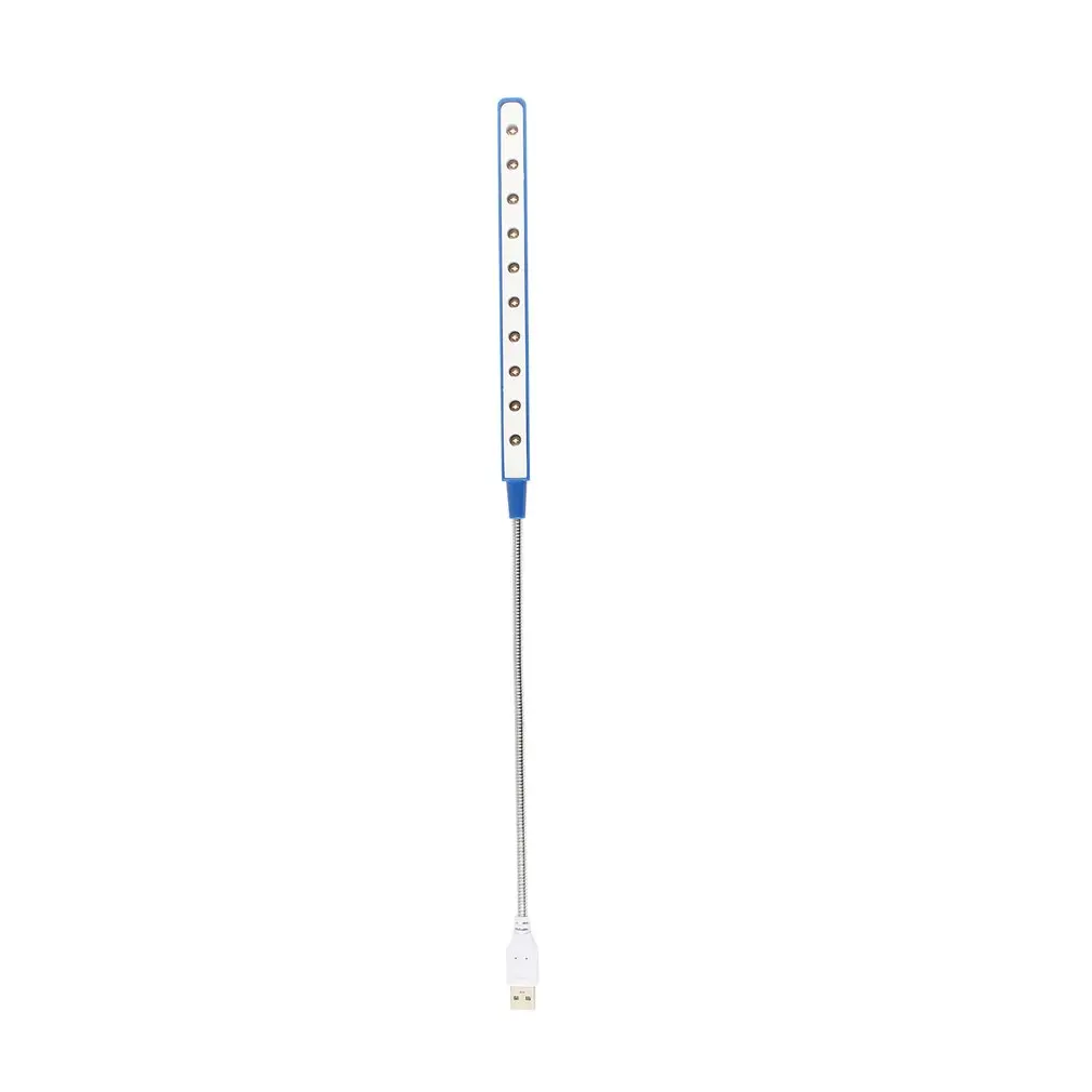 

Newest Arrival Fashionable Mini Flexible 10 LED USB Portable Lamp Light for Laptop Notebook Desktop PC Convenient For Reading