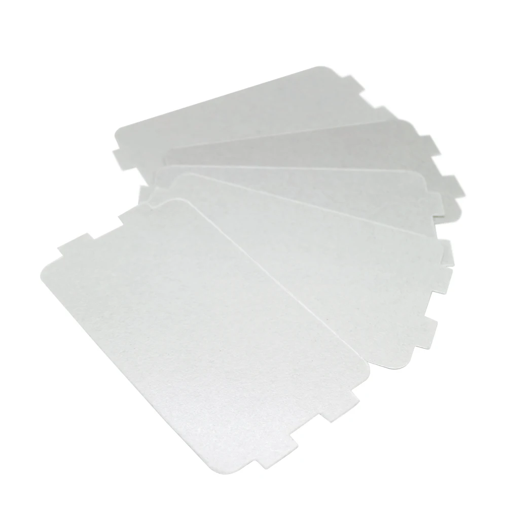 

7pcs Thicker Spare parts for microwave ovens mica microwave 10.7*6.4cm mica sheets for Midea magnetron cap microwave oven plates